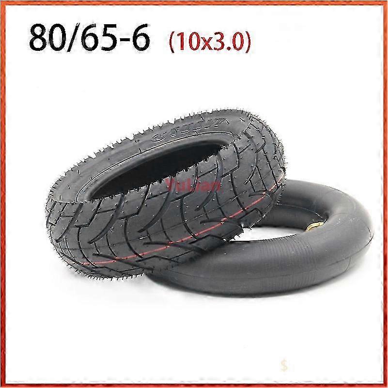 High-quality inner and outer tire, 80/65-6, 10 inches thick, compatible with various sizes, replacement accessories included.