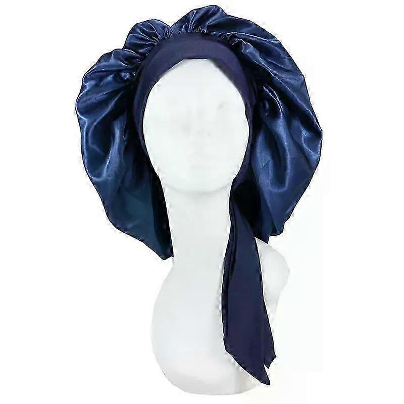 Satin Solid Sovhatt Nattmössa Hårvård Hatt För Unisex Dusch Turban