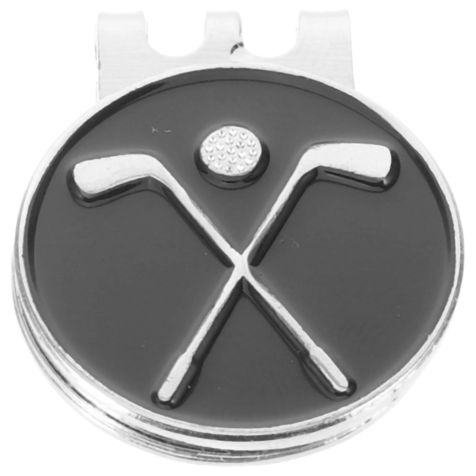 Golf Marker Hat Clip Metal Golf Ball Marker Golfing Zinc Alloy Ball Position Marking 1Pack