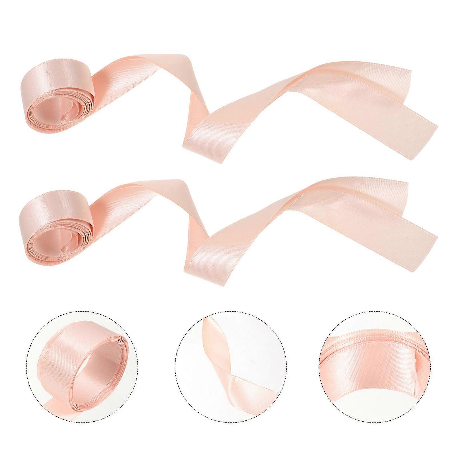 2pcs Pointe Shoe Ribbon Comfortable Ballet Show Ribbon Soft Dance Show Ribbon