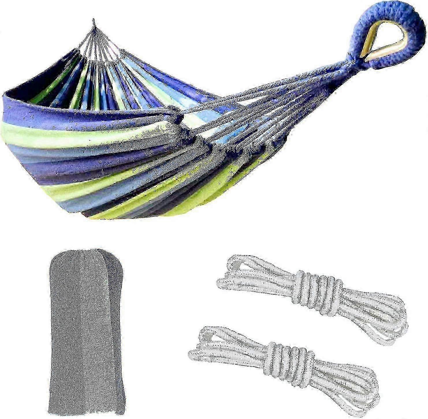 Blue/Green Single Hammock With Storage Bag, Suitable for Various Brands, Maximum Capacity of 200 Pounds
