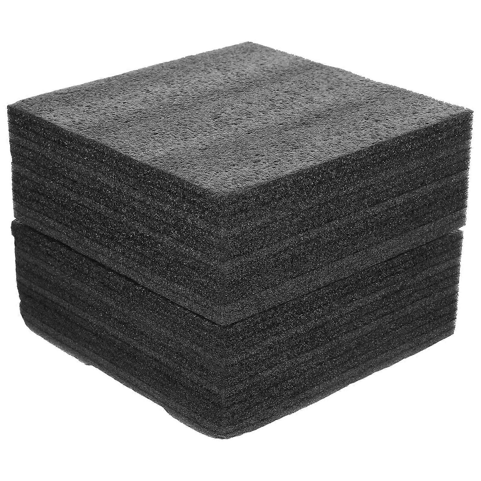 Floral Arranging Supplies Foam Inserts 18.00X18.00X6.50CM Black Square Shape Flower Arrangement Base 2Set