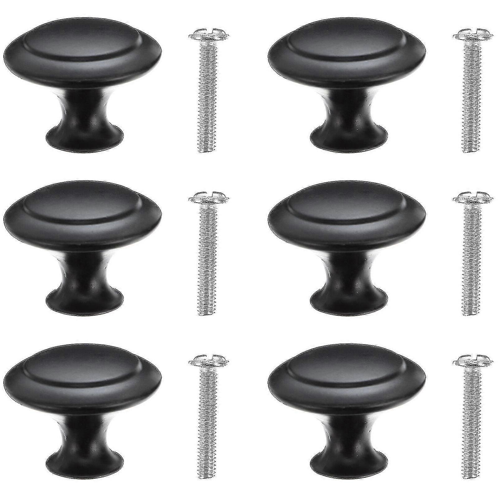 30 Sets Round Knobs With Mounting Screws Drawer Cabinets Wardrobe Knob Door Pull