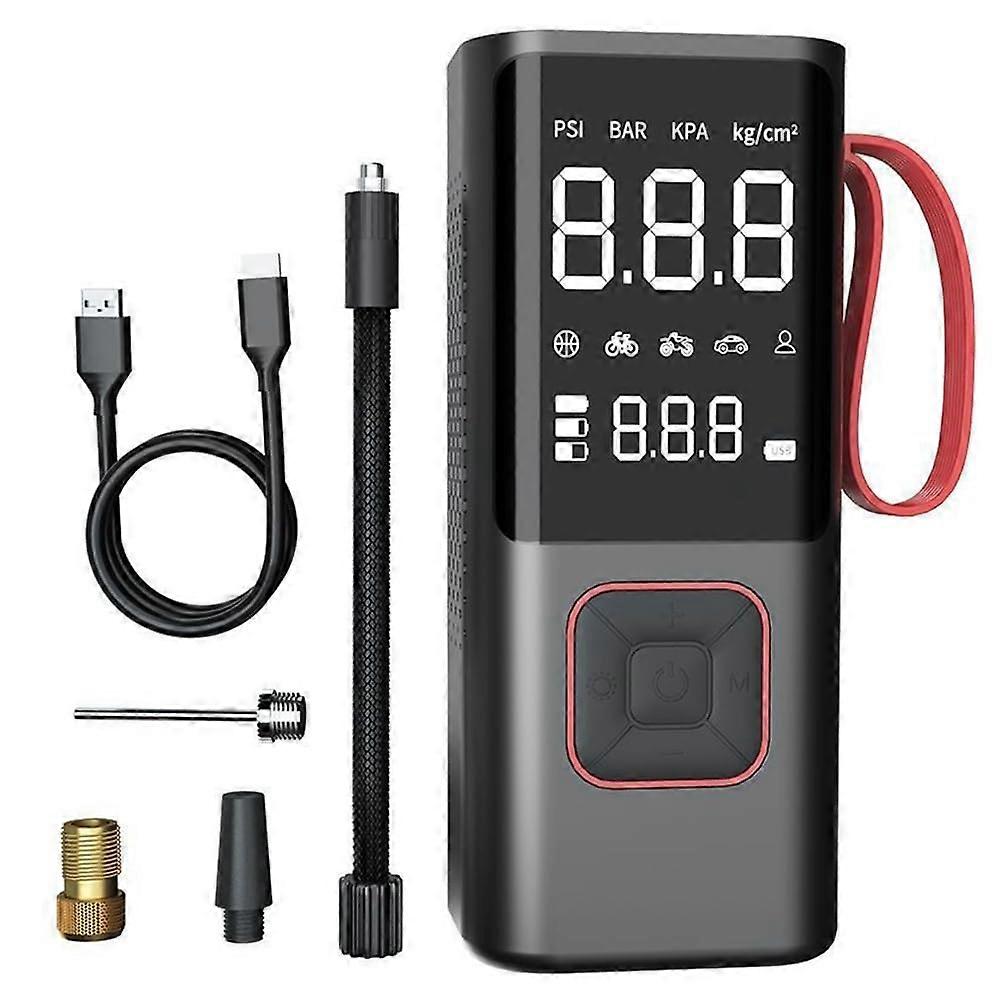 Electric Air Pump For Car, Portable 12V Tire Inflator, Multi-Use Applications For Ball And Air Mattress