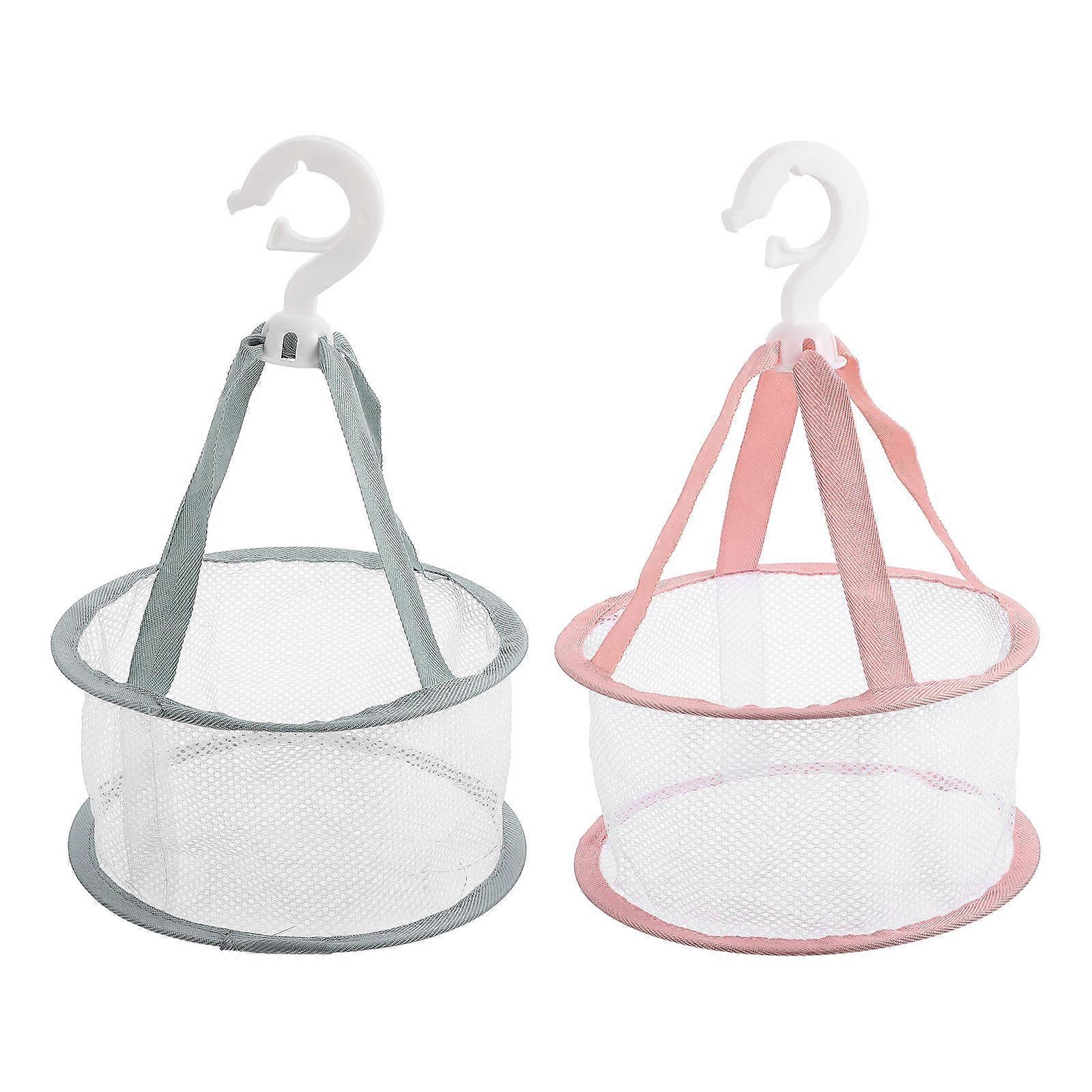 Hanging Drying Net Folding Mesh Cloth Hanging Dryer Indoor Use 34x21cm Makeup Sponge Drying 2Pcs