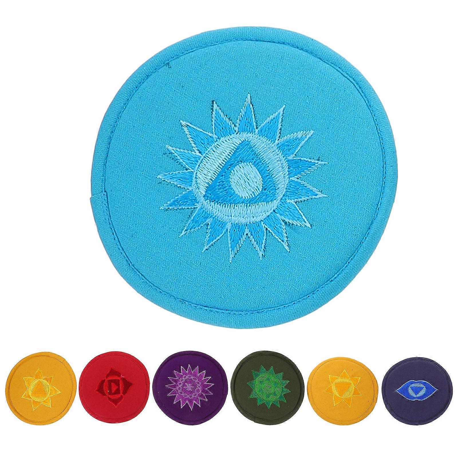 Buddha Sound Bowl Pad for Meditation Use 7Pcs Embroidered Protective Pads