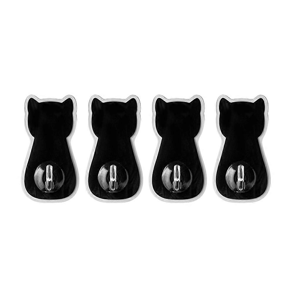 Decorative Hooks Cute Adhesive Hooks Wall Coat Hooks Homeowners Families 4Pcs 3.34X1.77X1.18in