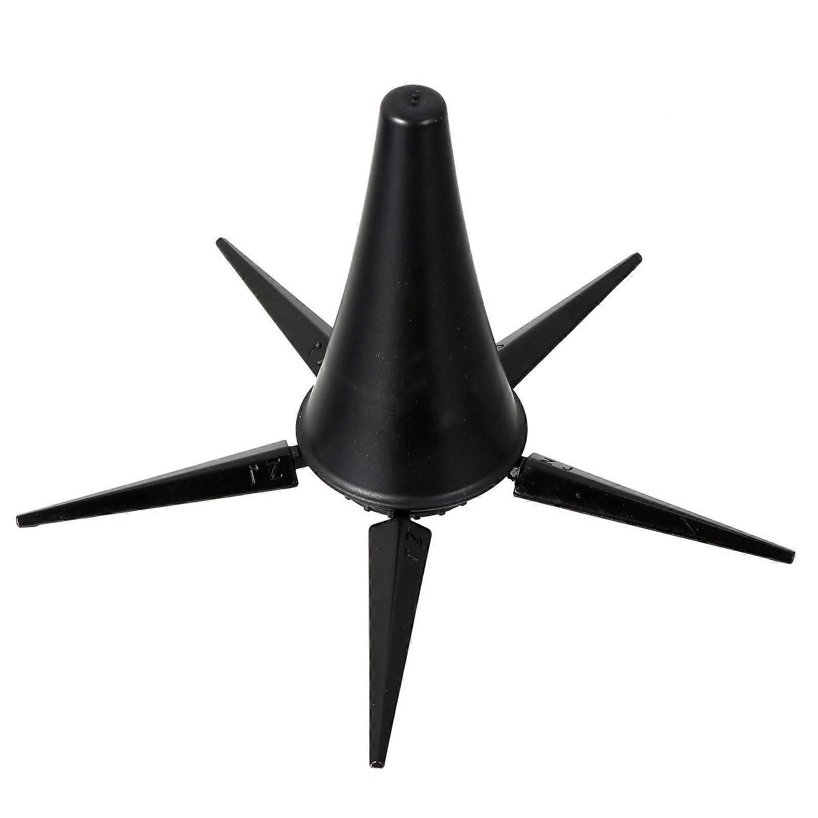 Compact Clarinet Stand Five Legged Bracket Stable Support For Performance 10.5X5.6cm Black 1Pcs