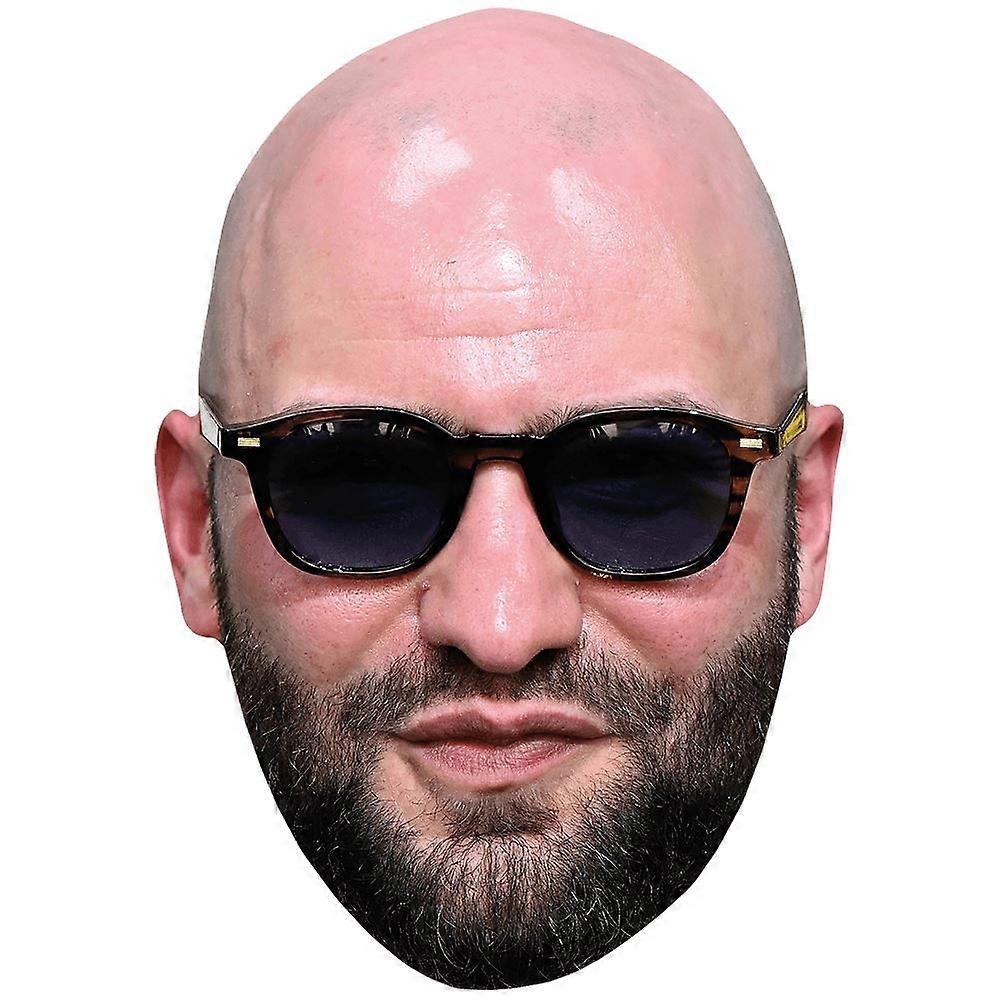 Huw Novelli (Glasses) Celebrity Mask, Flat Card Face