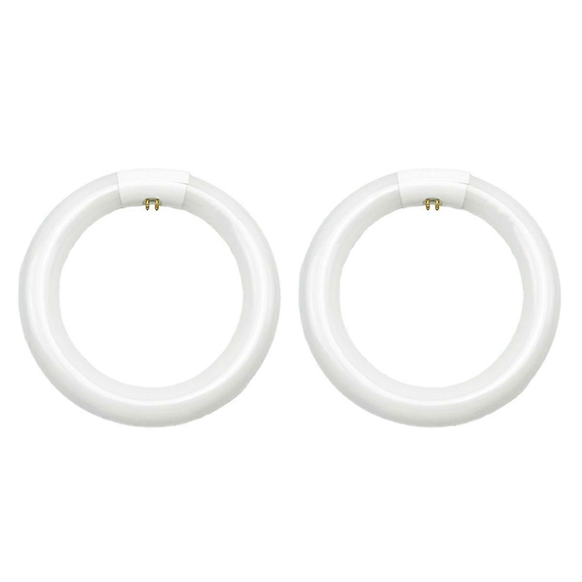 2pcs FC8T9/CW Circular Fluorescent Light Bulb,8Inch Round T9 22W Circline Bulbs Replacement for Circle Ceiling Fixture
