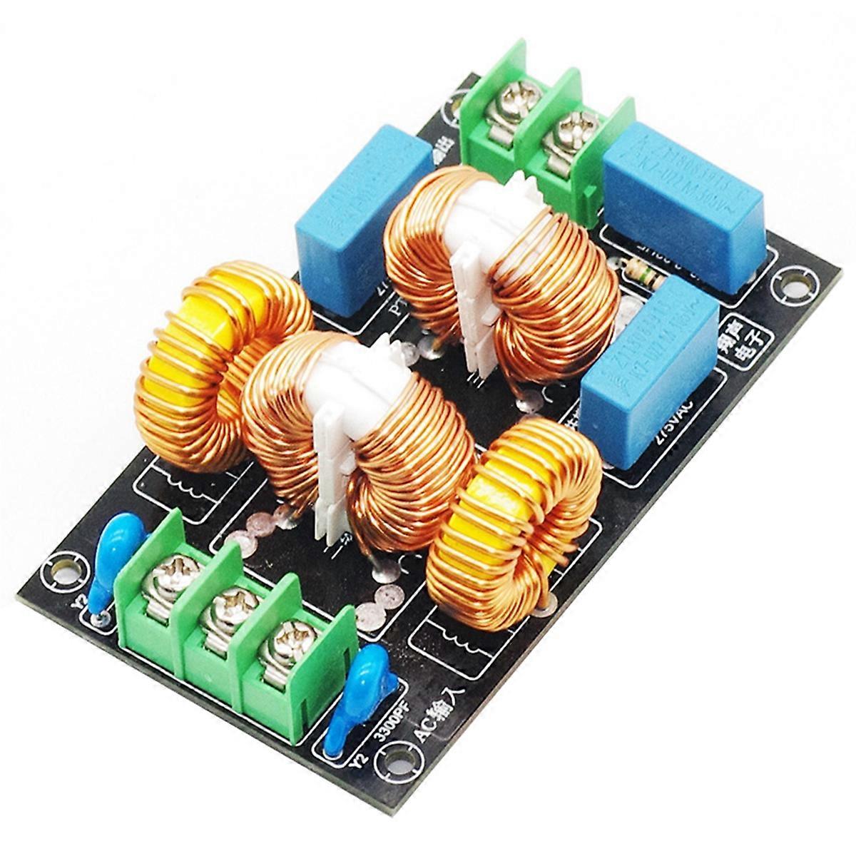 Power Filter Board Audio Amplifier Power Supply Filter Common Mode High Current Electromagnetic HiFi Audio 4A