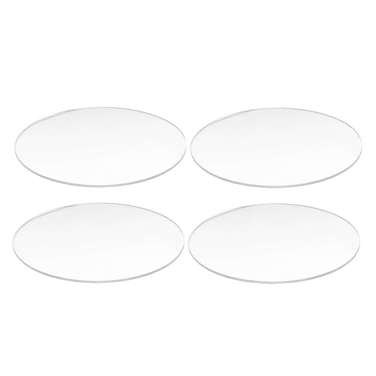 Transparent 3mm thick Mirror Acrylic round Disc Diámetro:60mm