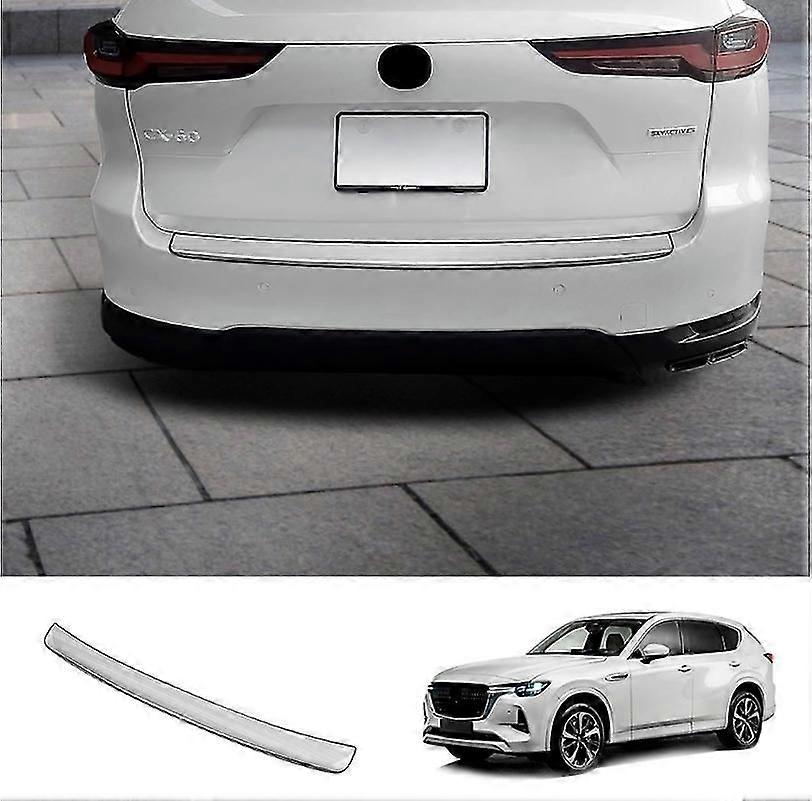 Bumper Protector For Mazda Cx-60 2023 2024 Accessories Trunk Door Sill Trim Plates