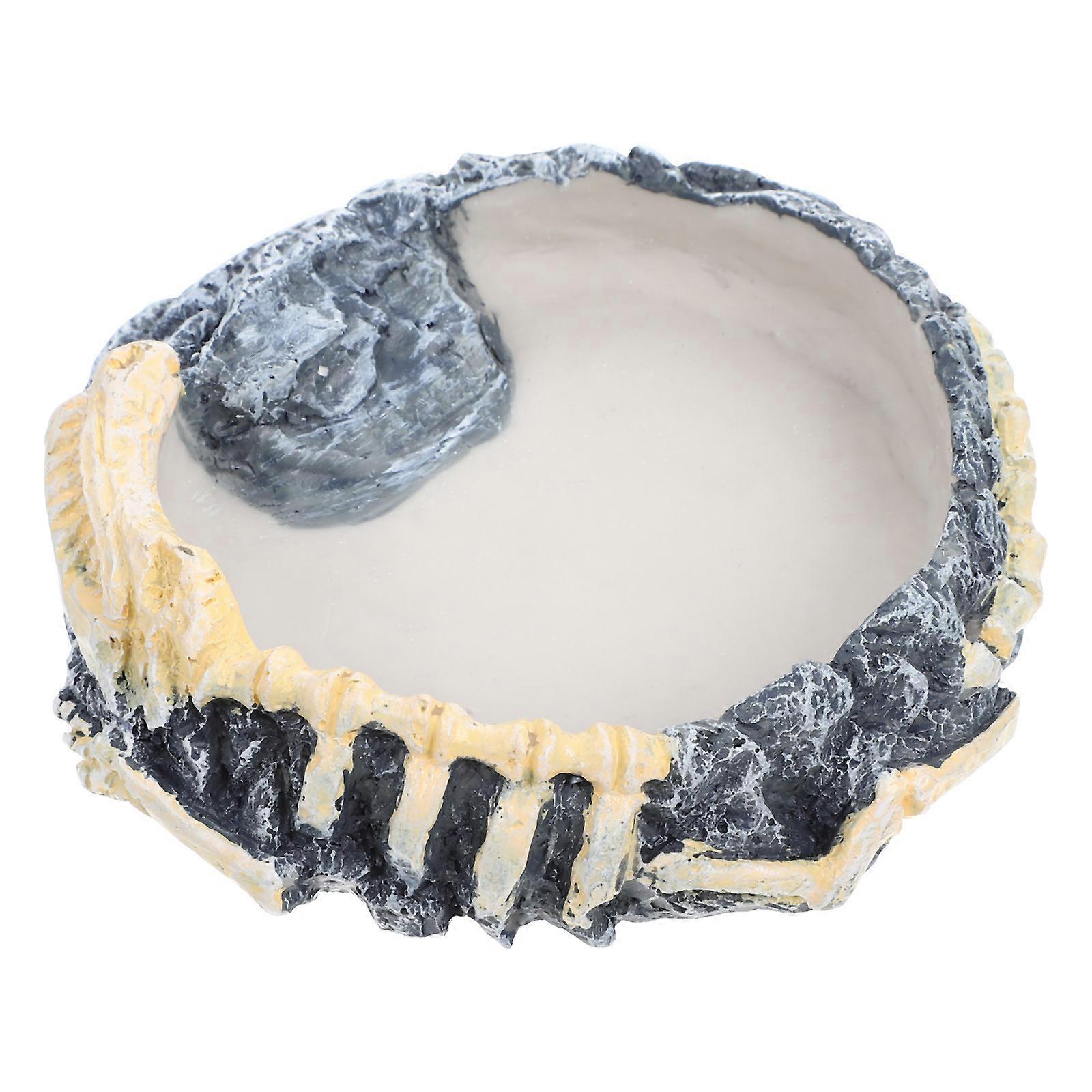 Durable Multi Functional Water Dish for Reptiles – Easy Clean Feeding Bowl for Turtles, Lizards, and Snakes
