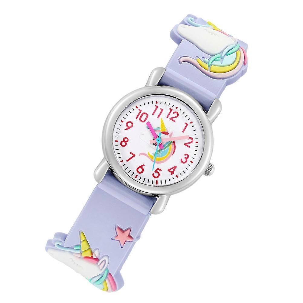 Children Cartoon Watch Practical Kids Watch For Telling Adjustable Quartz Glass Alloy 3D Design Outing Birthday Party 1Pack