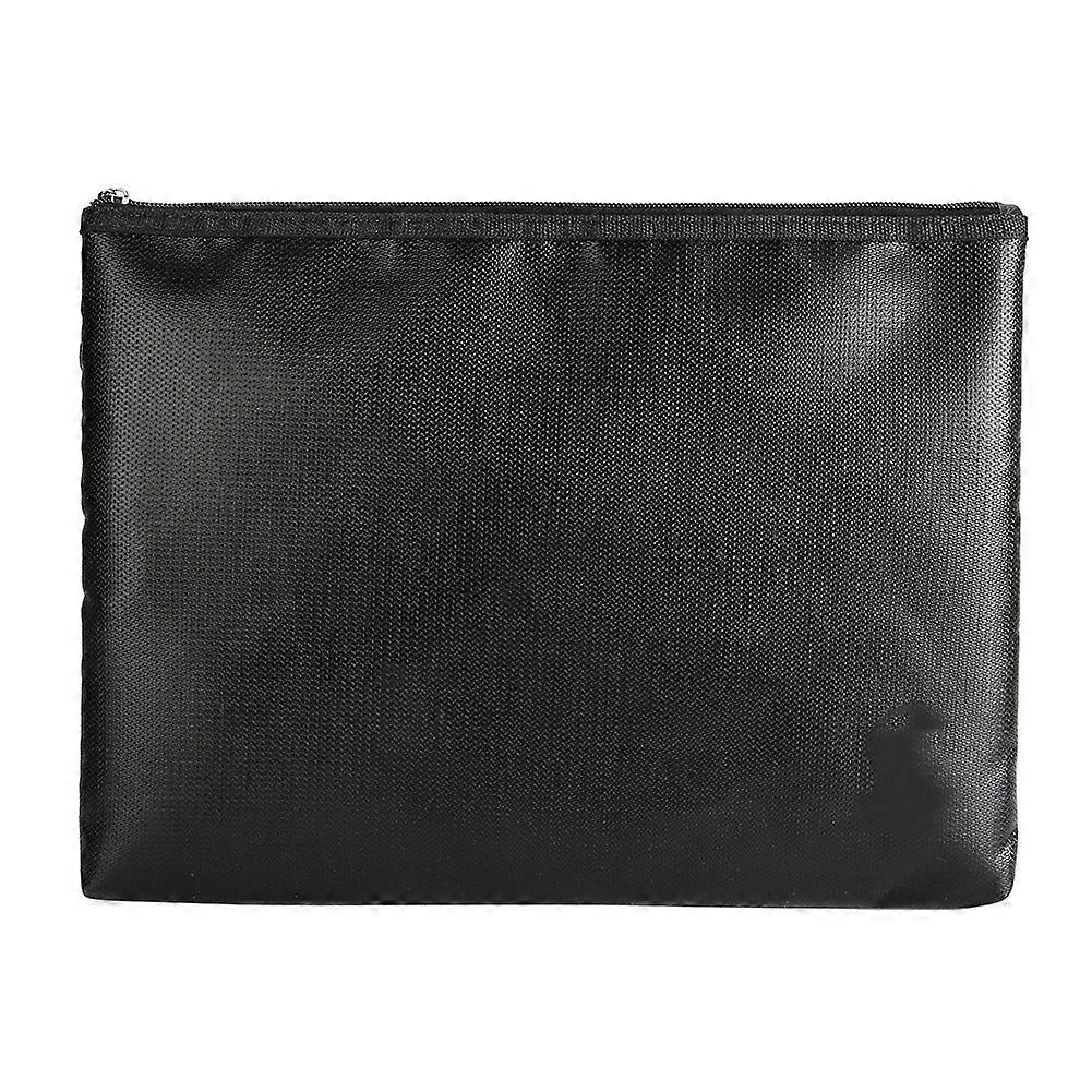 Portable Fireproof Waterproof Office Document Package Financial Bill Bag Pouch Safe Storage Case