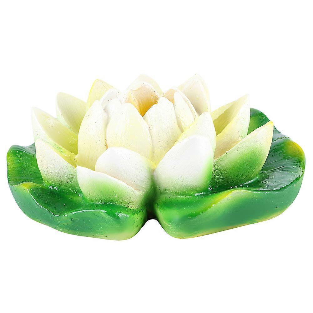 Artificial Water Floating Lotus Ornament Art Craft for Fish Pond Tanks Fountain Decoration