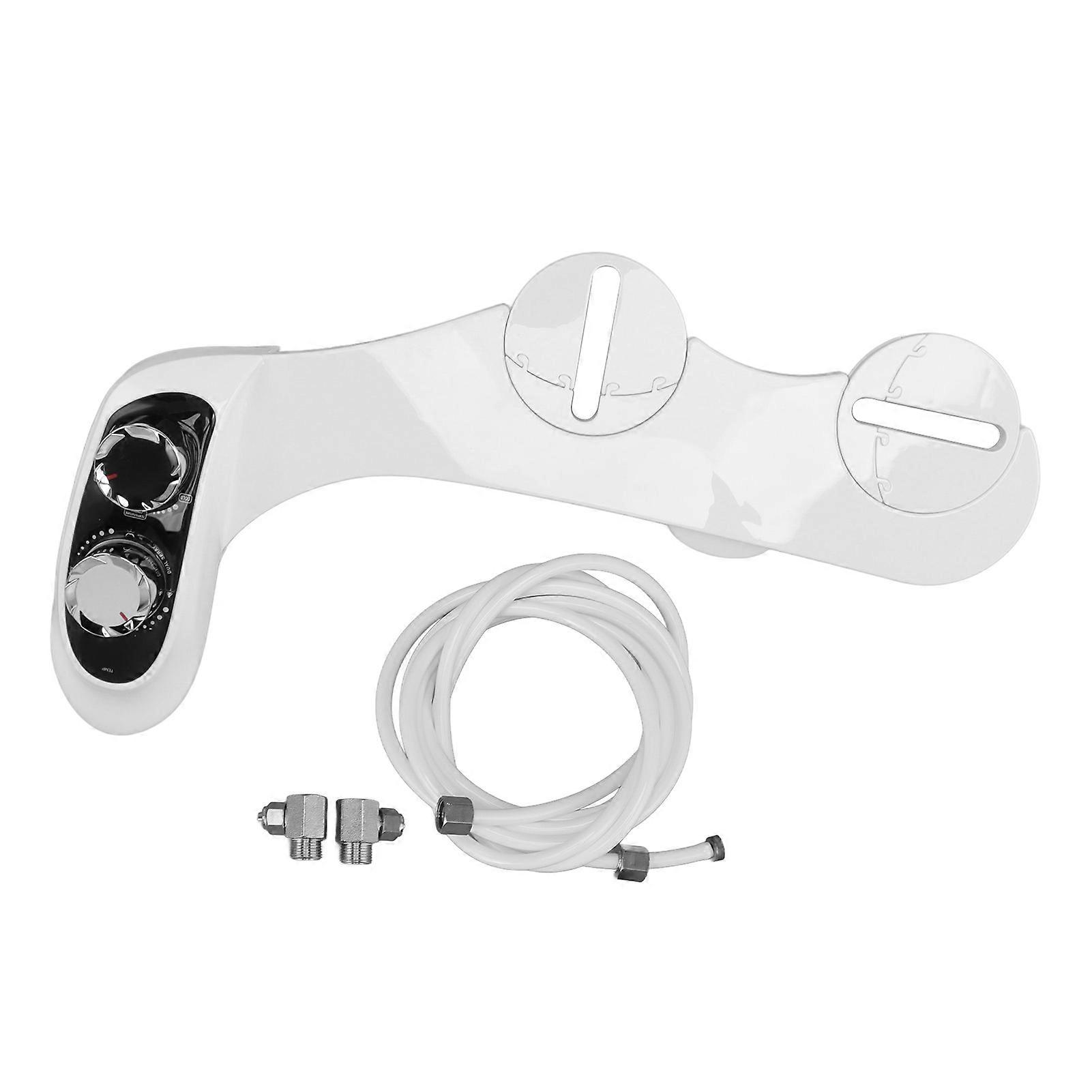 Dual Nozzle Hot Cold Bidet ABS Toilet Bidet Attachment with Temperature Digital Display for Bathroom