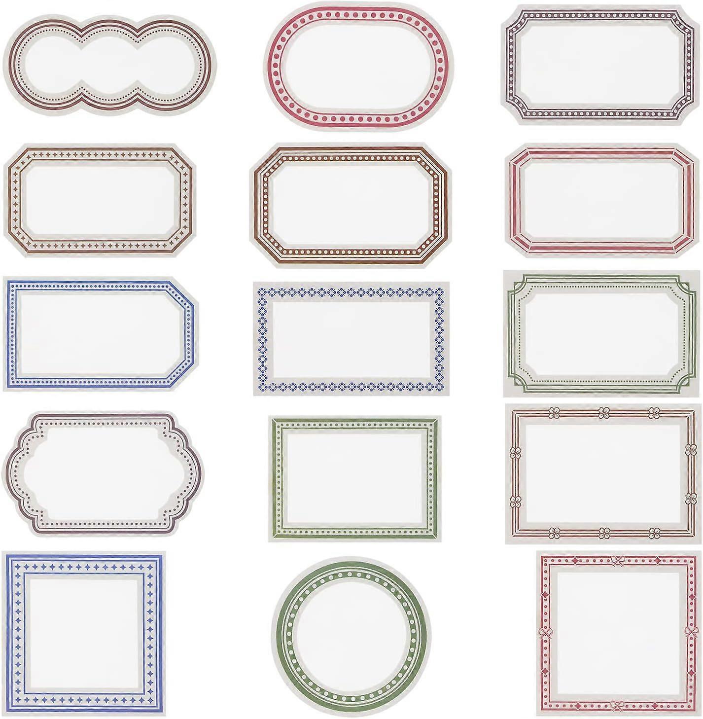 45pcs Decorative Sticker Set Waterproof Assorted Frame Scrapbooking
