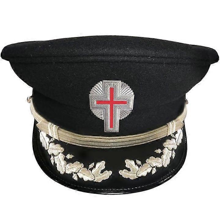 Knights Templar Dress Caps Silver Vinework