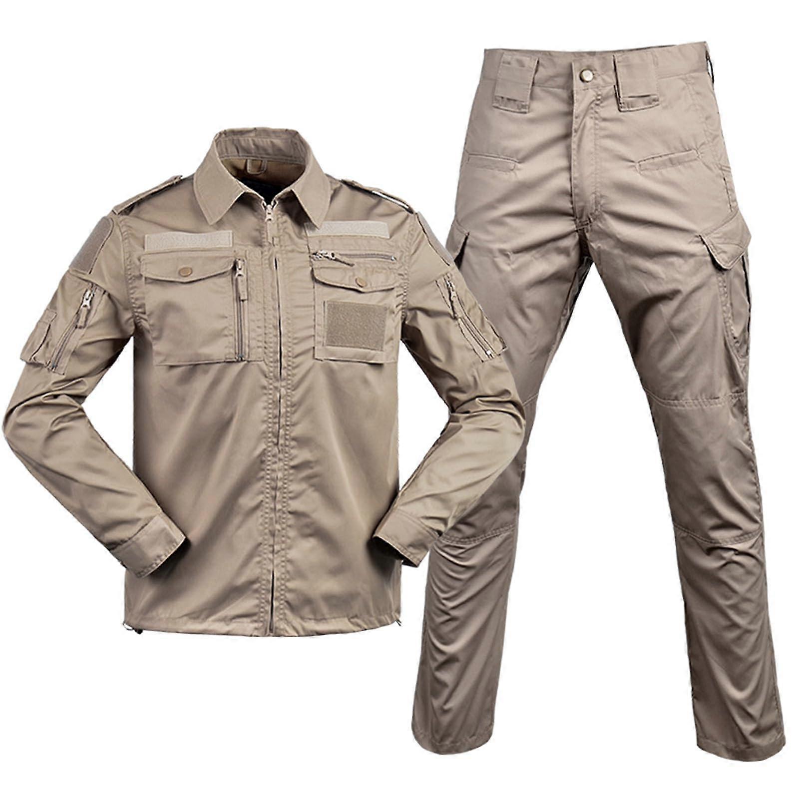 Camouflage Suit Men's Tactical Uniform 2 Piece Set Outdoor Hunting Military 3XL