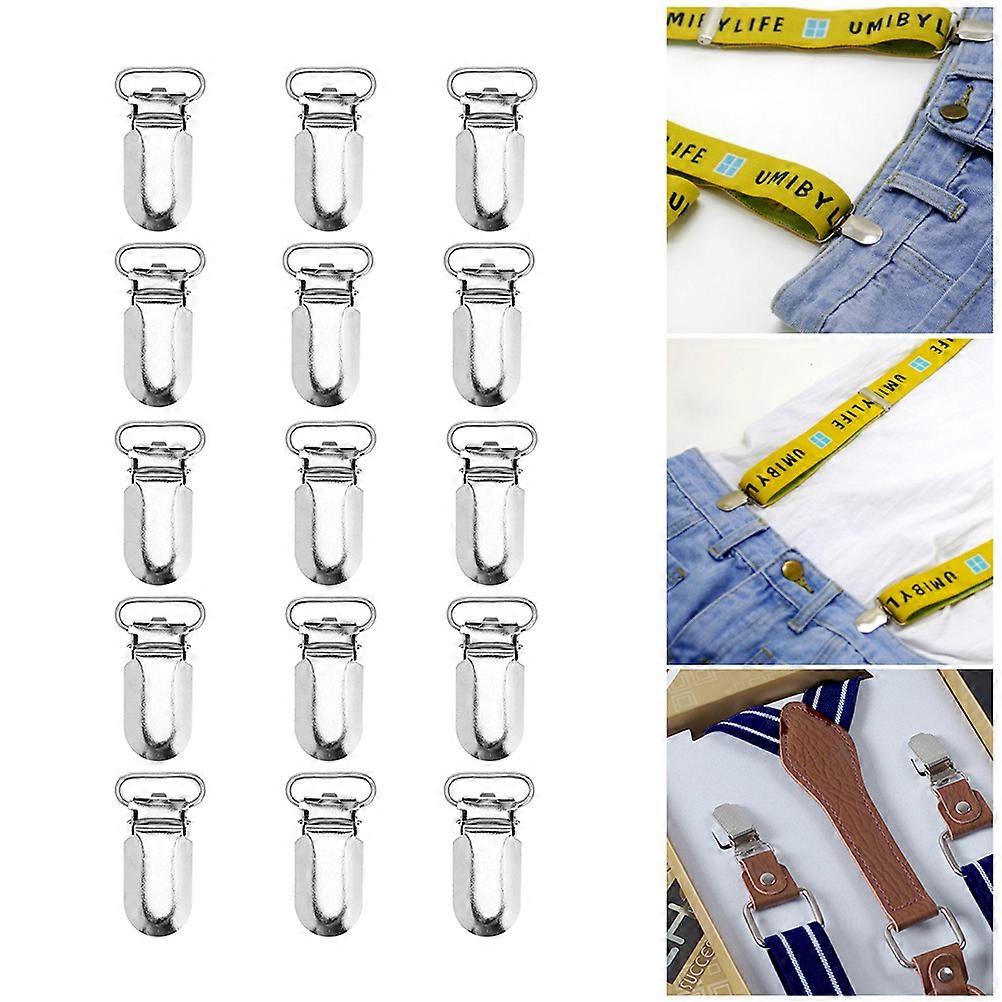 Unisex Suspenders Fashion Elastic Suspenders for Men Durable Iron Plastic Insert Toy Holder 50Set