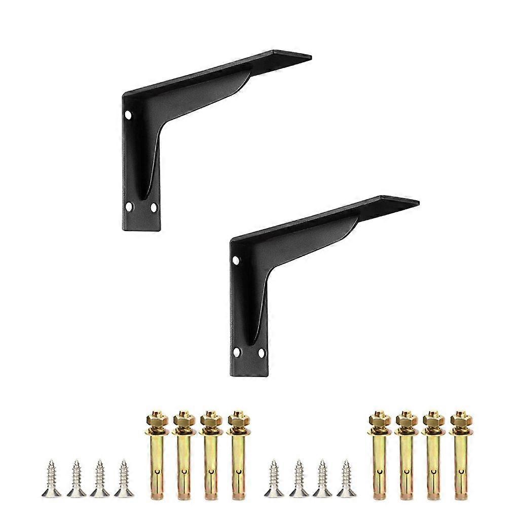 1Pair Metal Floating Shelves Bracket Wall Corner Brace Joint Angles Bracket