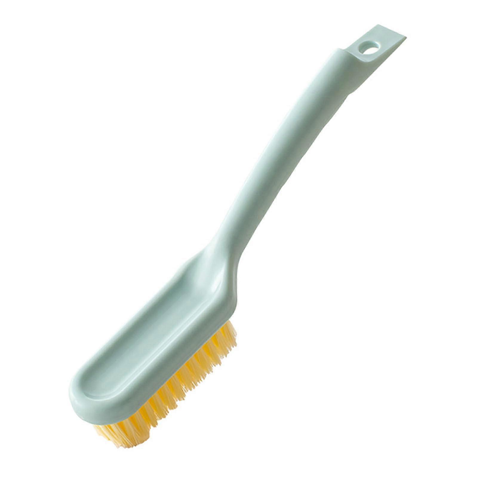 Shoe Cleaning Brush with Long Handle for Leather, Suede and Canvas, Hanging Laundry Scrubber