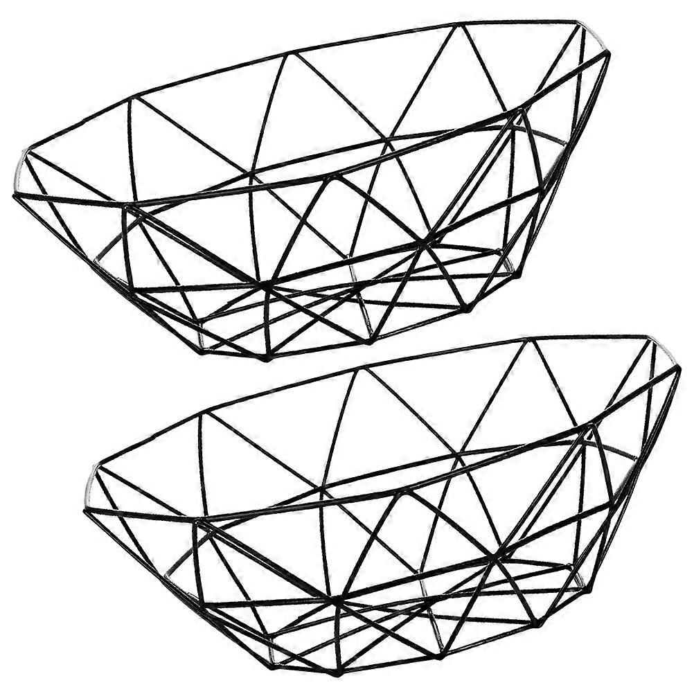Snack Basket Iron Hollowed Drainage Fruit Basket for 1Set Storage Use