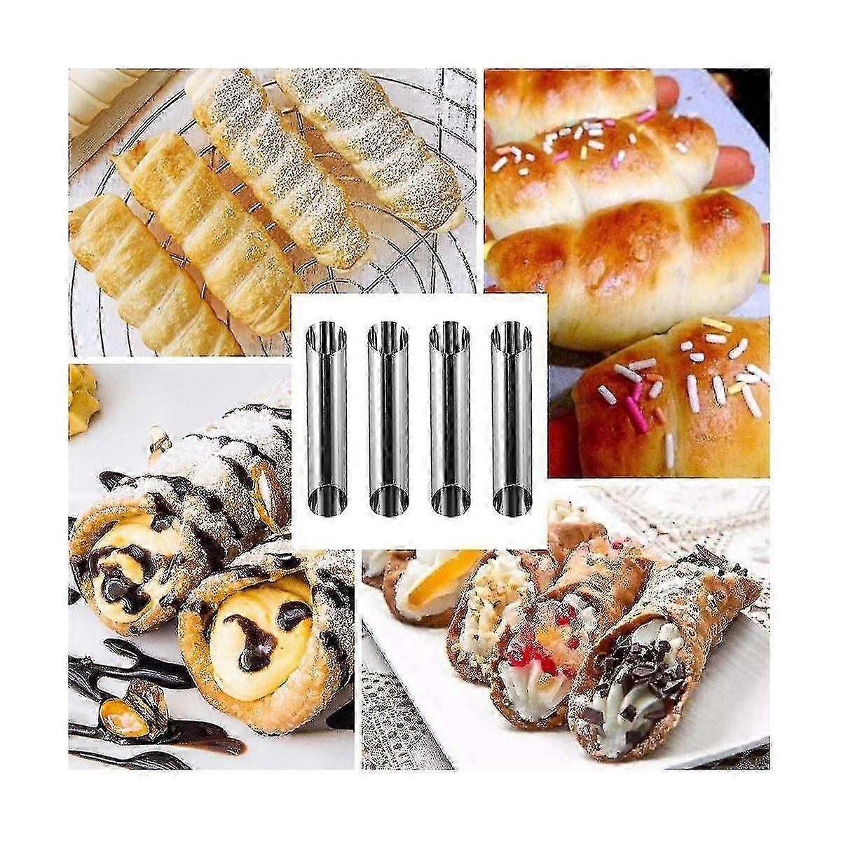 Stainless Steel Non-stick Cannoli Tubes (30 pcs) for Danish Pastry ...