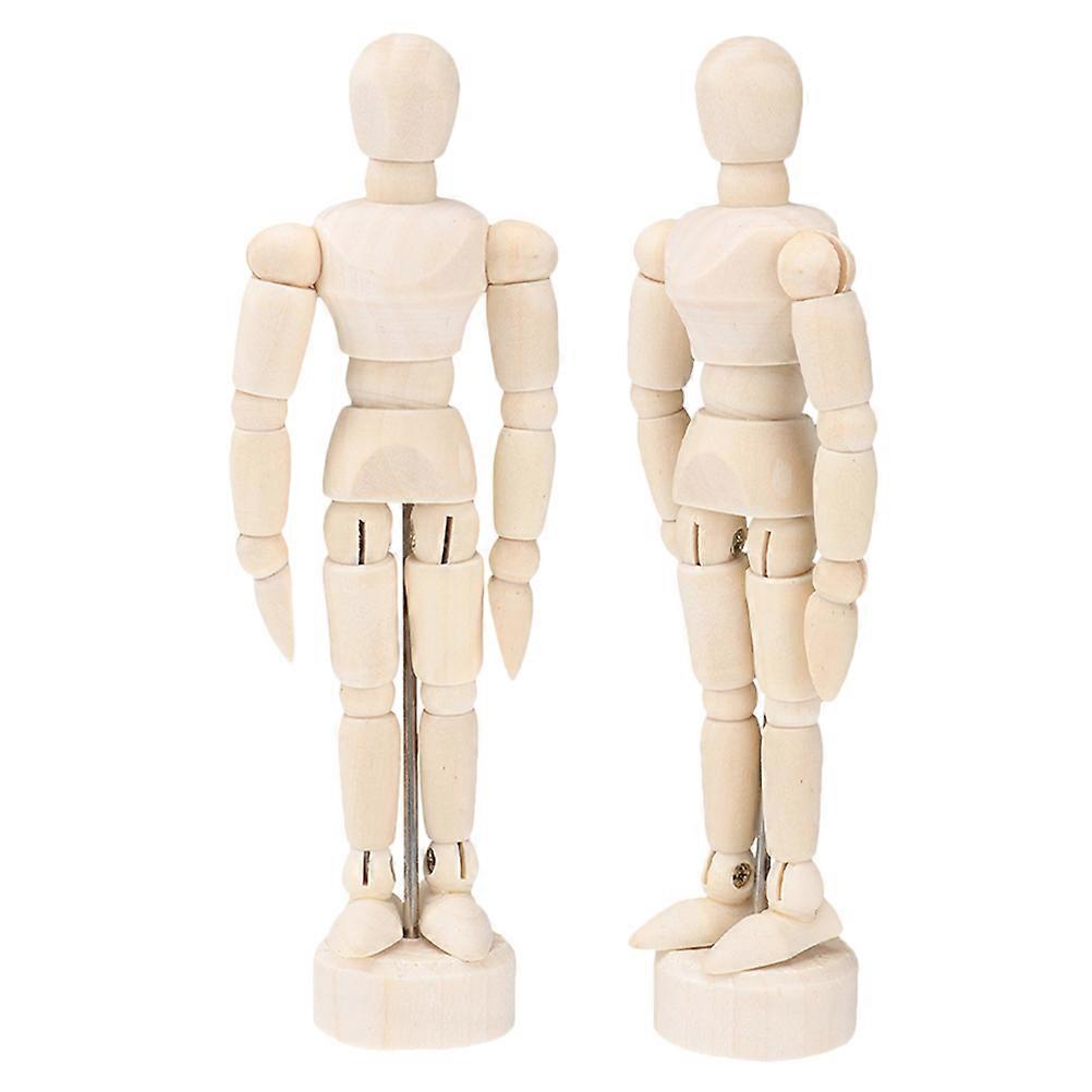Wooden Art Mannequin Jointed Figures for DIY Painting, Crafting, and Home Decoration – Unfinished Puppets for Sketching and Art Enthusiasts