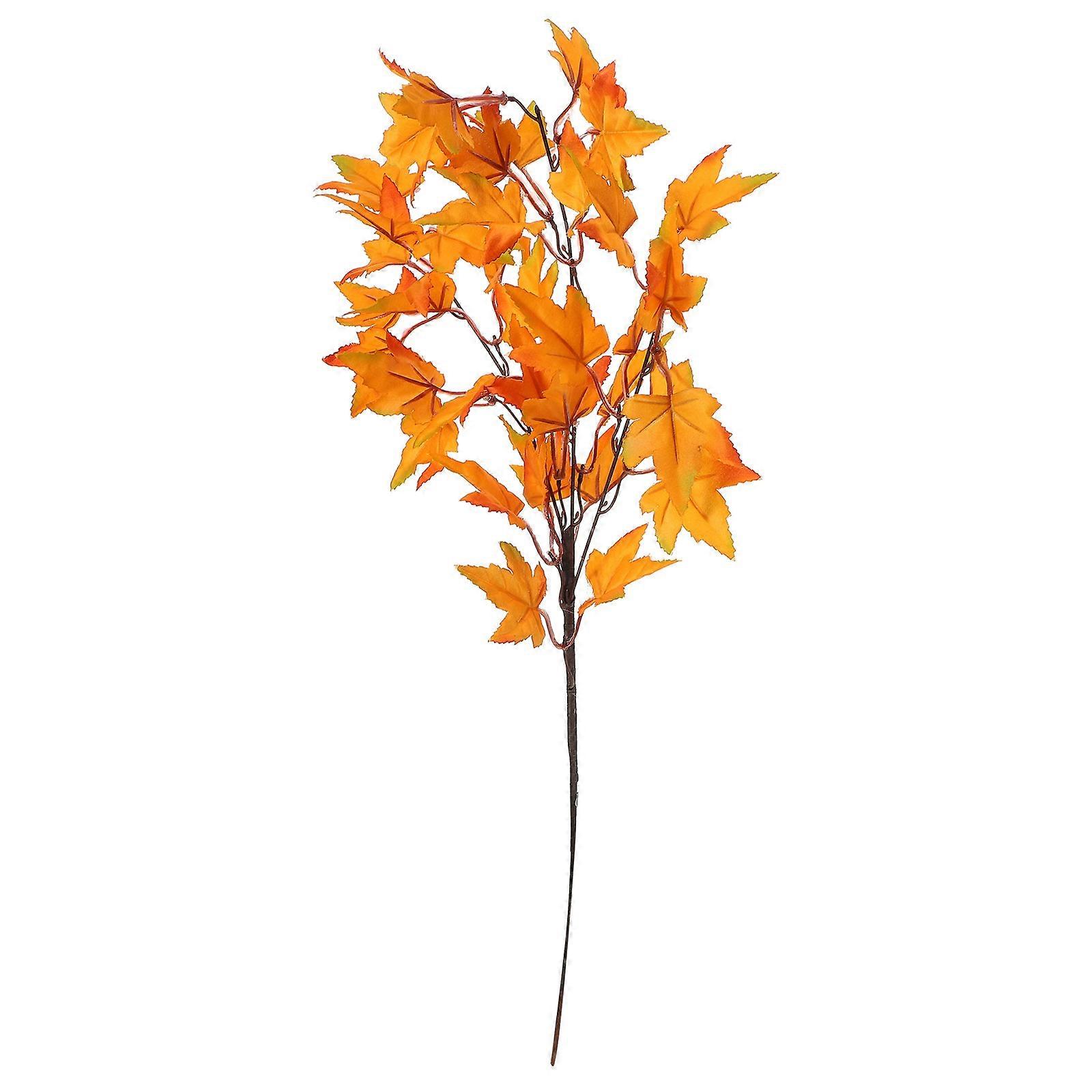 Realistic Artificial Maple Leaves Branch Rustic Home Decoration Autumn Decor 60CM 1Pcs