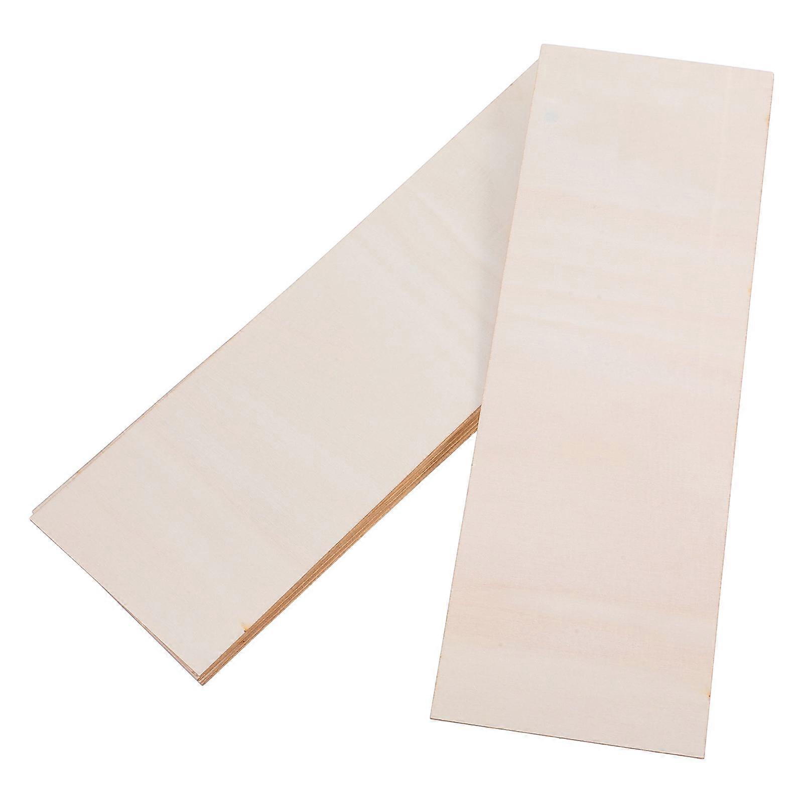 8pcs Unfinished Wood Planks for Crafts: Thin Blank Sheets, Rectangle Wooden Panels for Architectural Models, Burning & Drawing