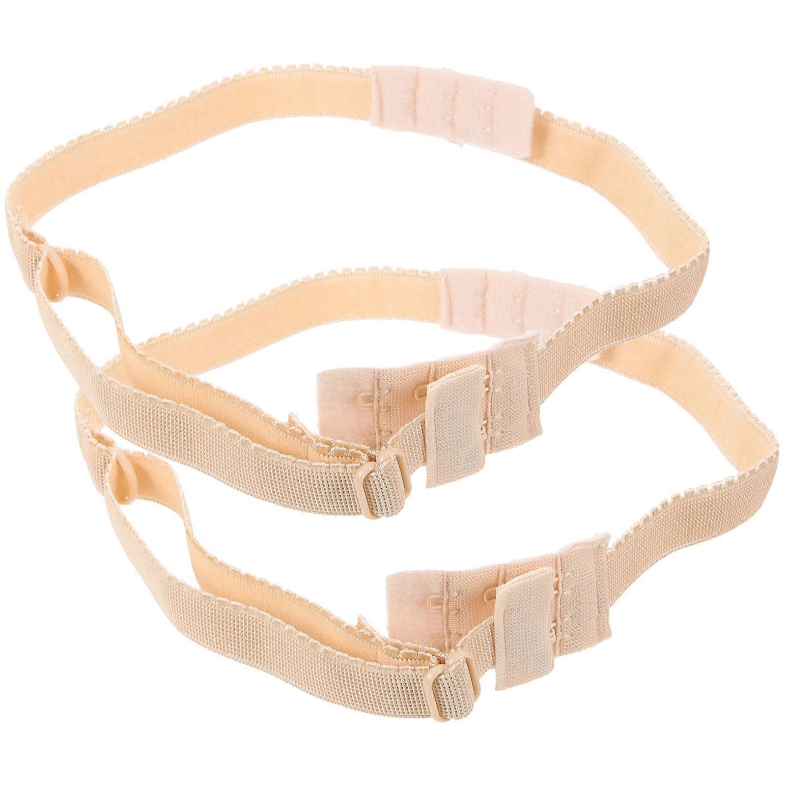 Adjustable Length Low Back Bra Converter Strong and Stretch Daily Wear 2Pcs