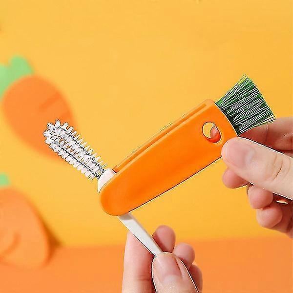 2 3-i-1 rengjøringsbørster for tåteflaske