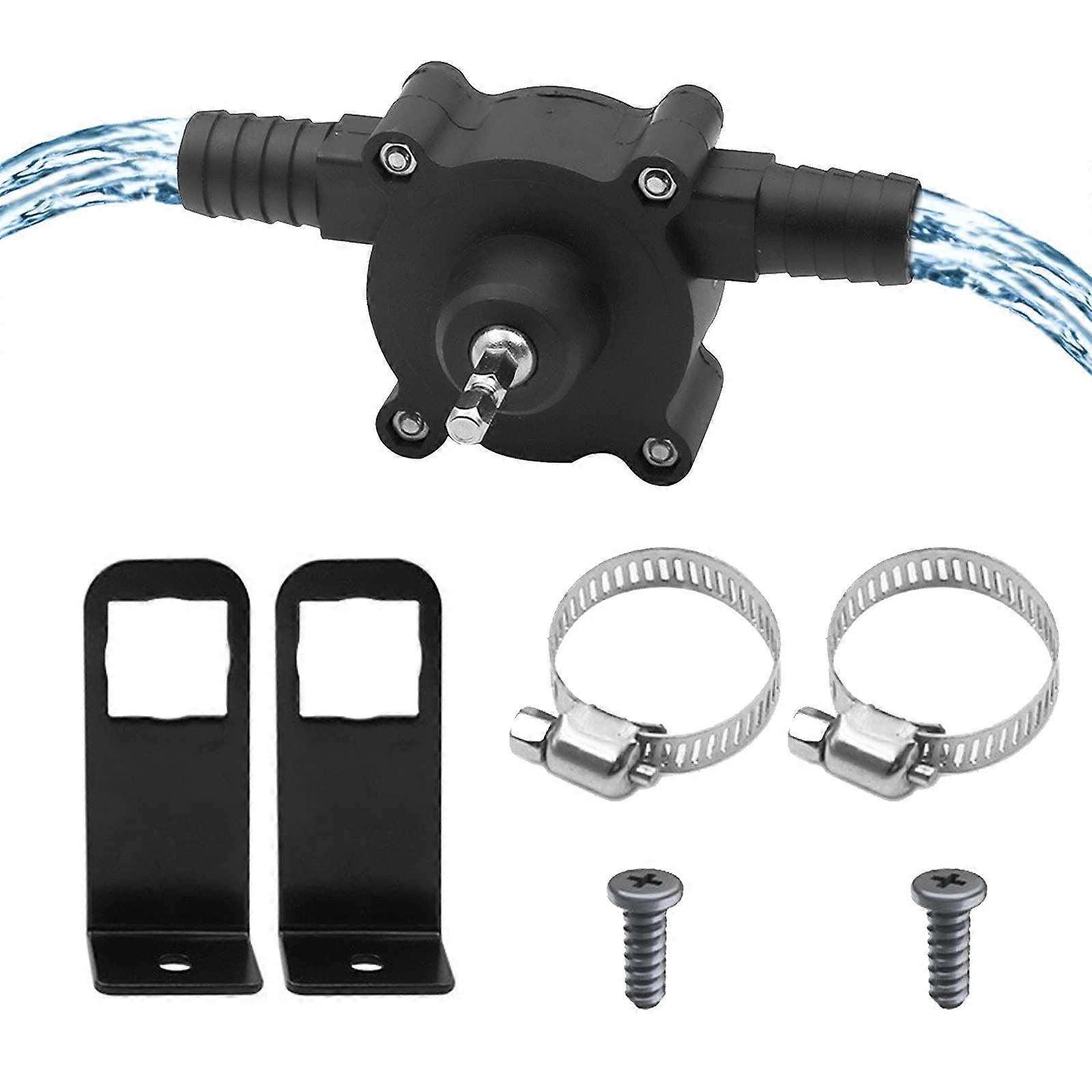 Water Transfer Pump Portable Self-Priming With Two Connections For Aquariums, Ponds, Vegetables, Gardens