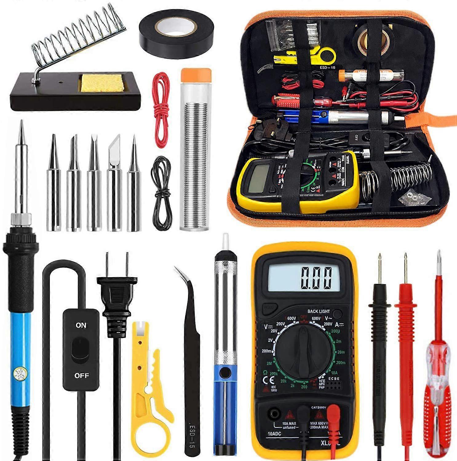 Sada spájkovačky 60w multimeter čerpacej stanice na odpájkovanie teploty