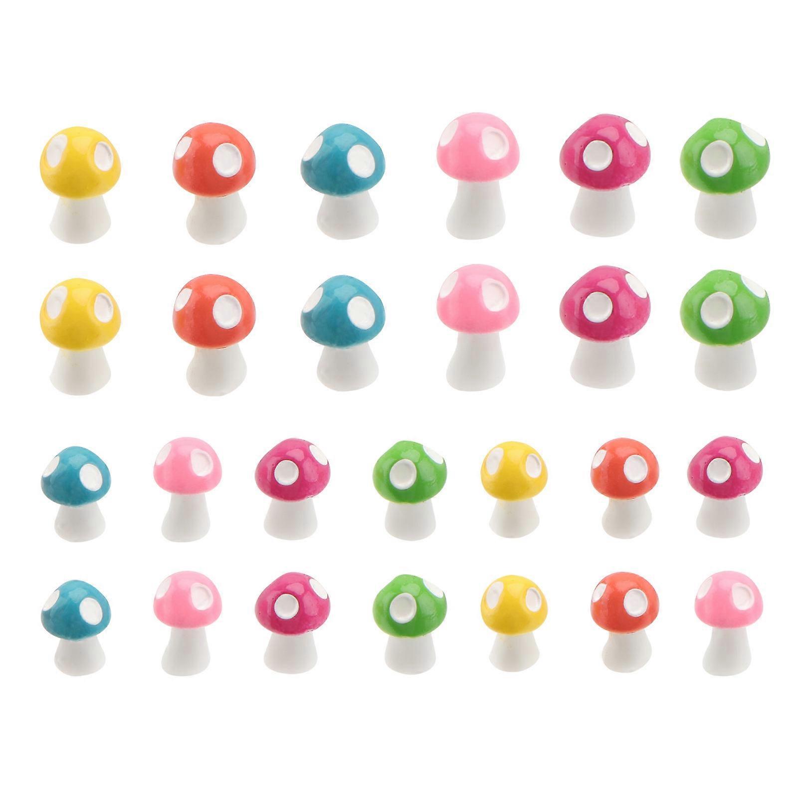 Charming Resin Mini Mushrooms for Artistic and Decoration