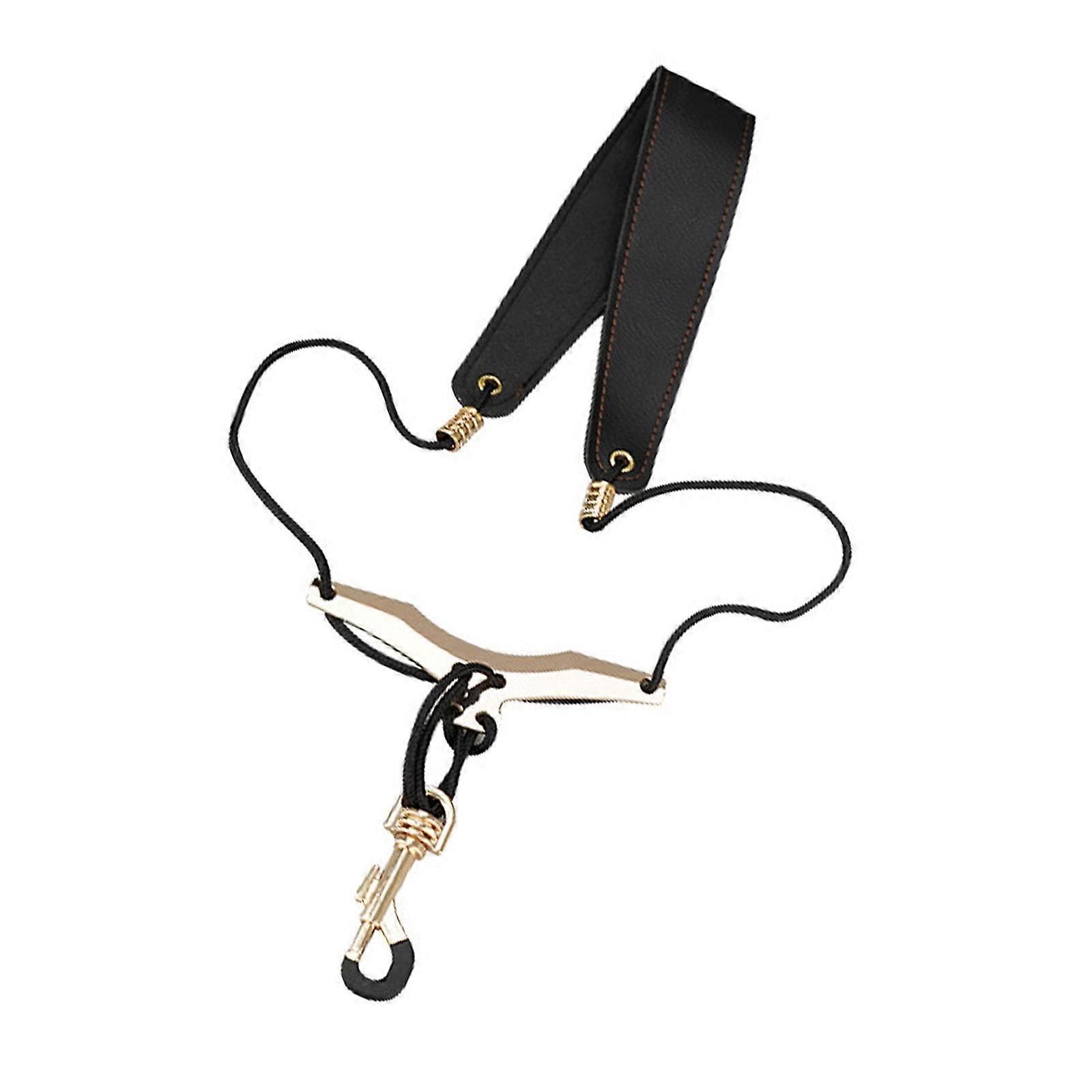 Saxophone Neck Strap, Adjustable Golden Shoulder Strap for Soprano Saxophone, Musical Instrument Accessories, Ergonomic Design