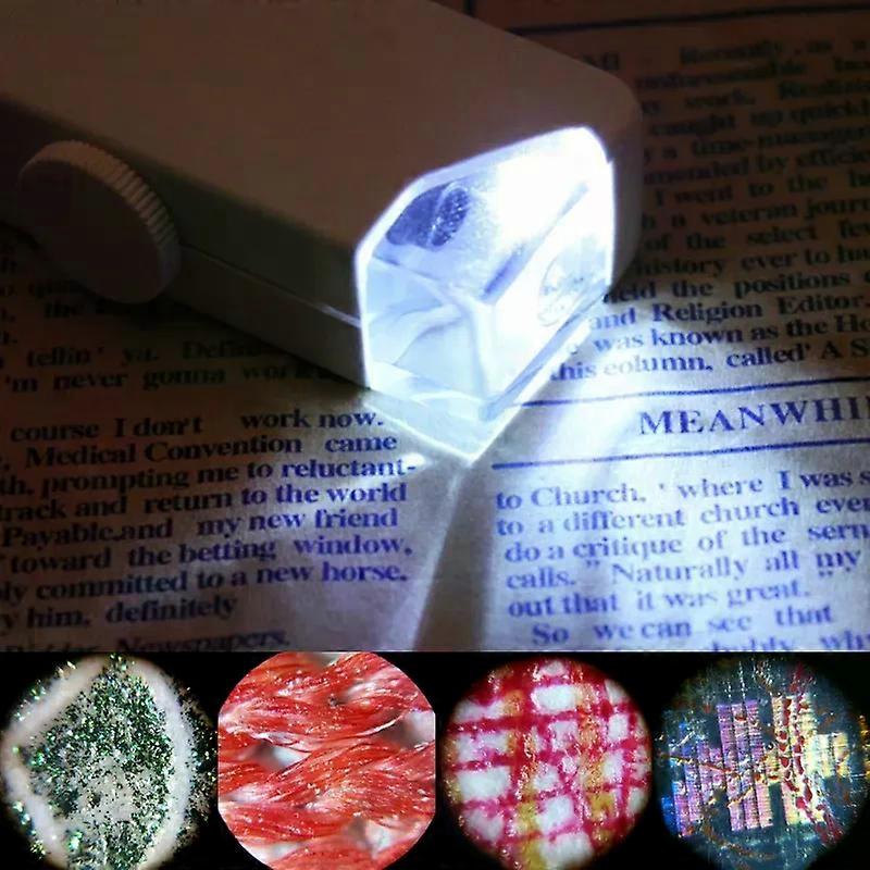 LED Backlight LED Microscope Pocket Magnifier Microscope For Natural Observation