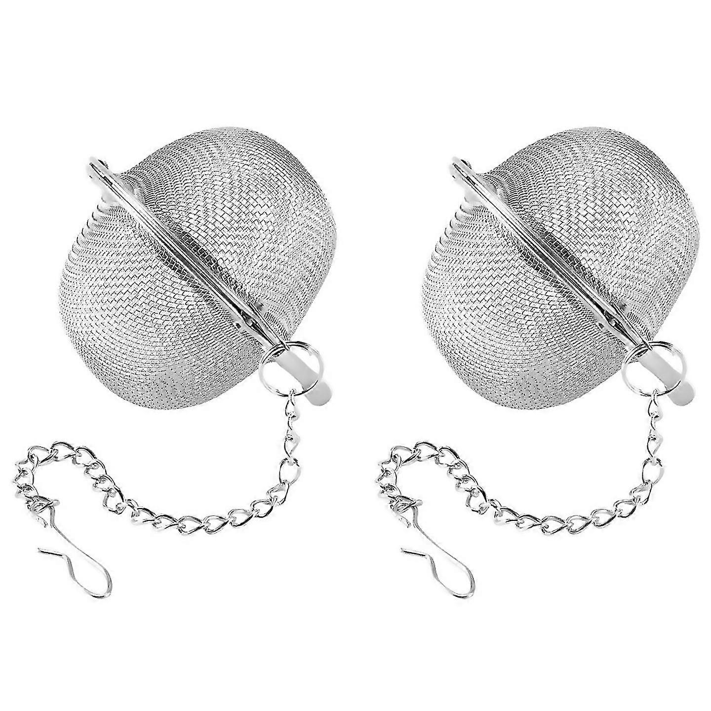 2pcs Practical Tea Ball Tea Spices Infuser Filter