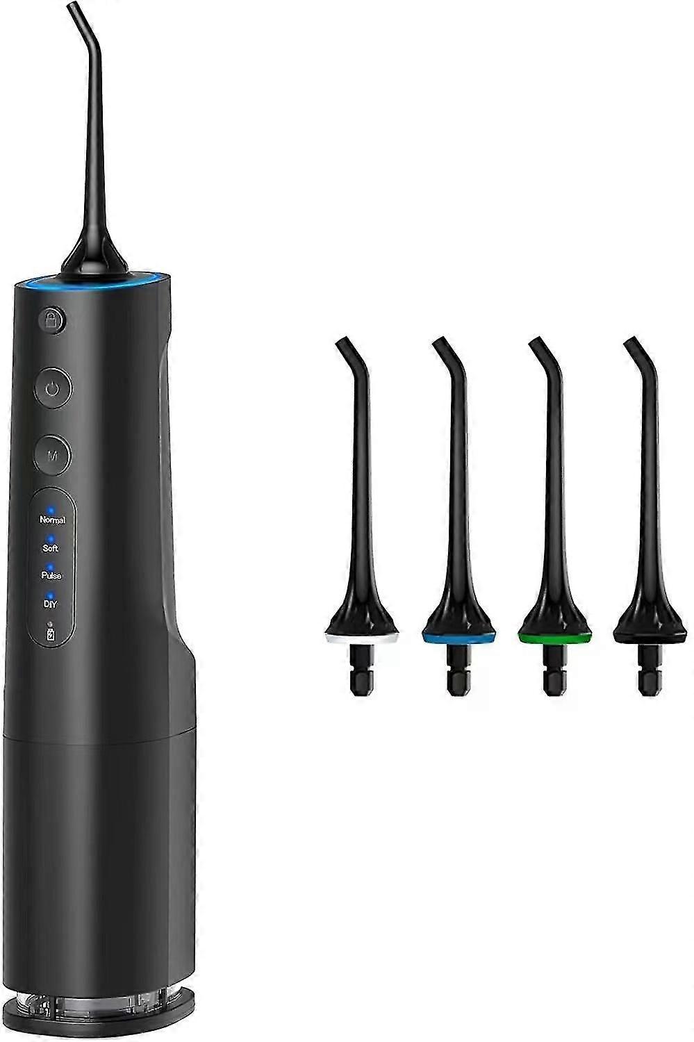 Water Flosser for Teeth DIY Customize Water Pressure Teeth Cleaner with 300ML Extendable Reservoir