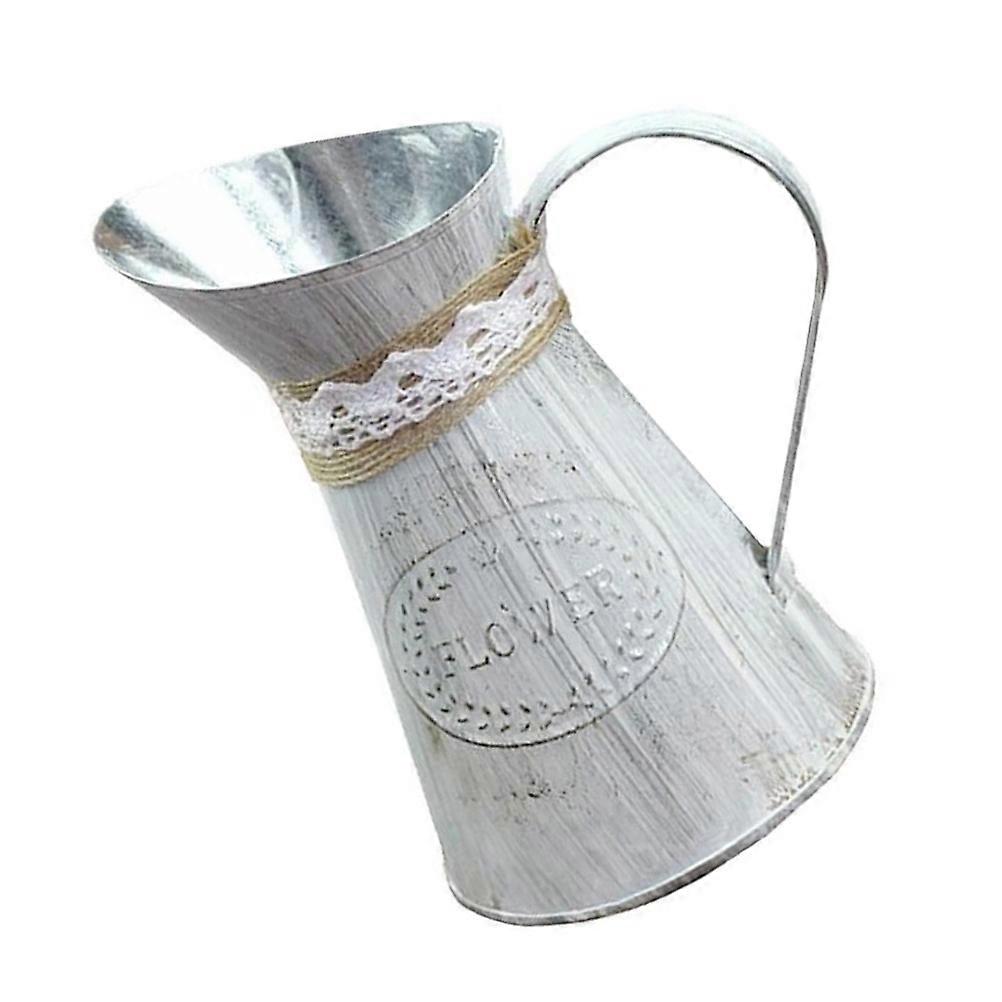 Iron Bucket Insert Flower Pot for European Style Garden Decor 1Pcs