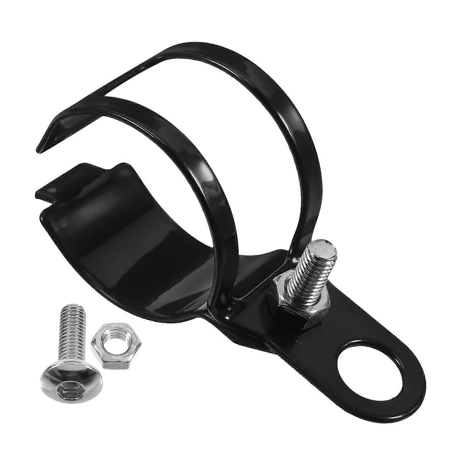 Black Stainless Steel Headlight Bracket for Motorcycle Use Fixation and Sleek Design 2pcs