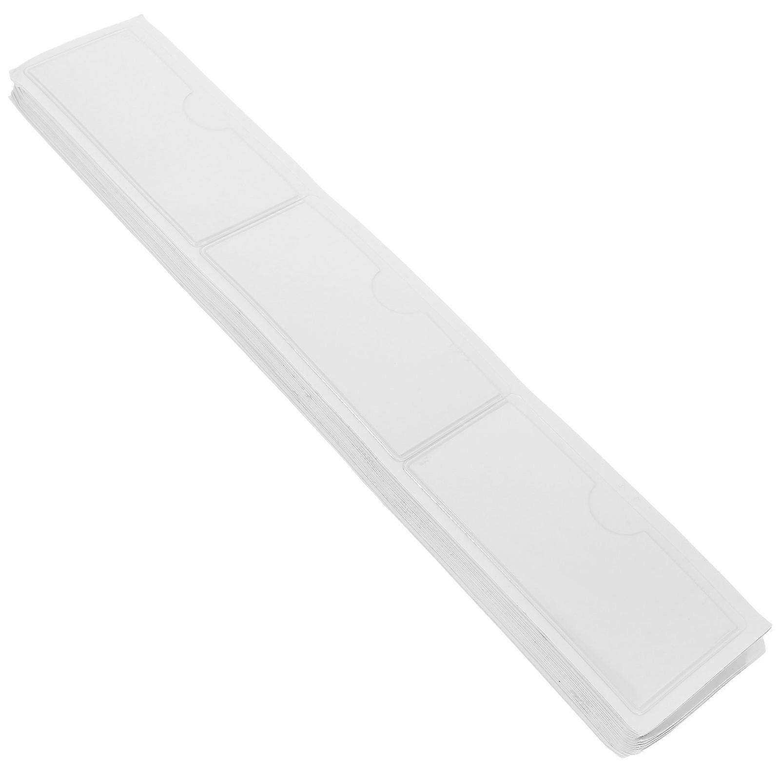 Clear Adhesive Pockets Sleeves 100Pack PVC Simple Design For Storing Business Cards