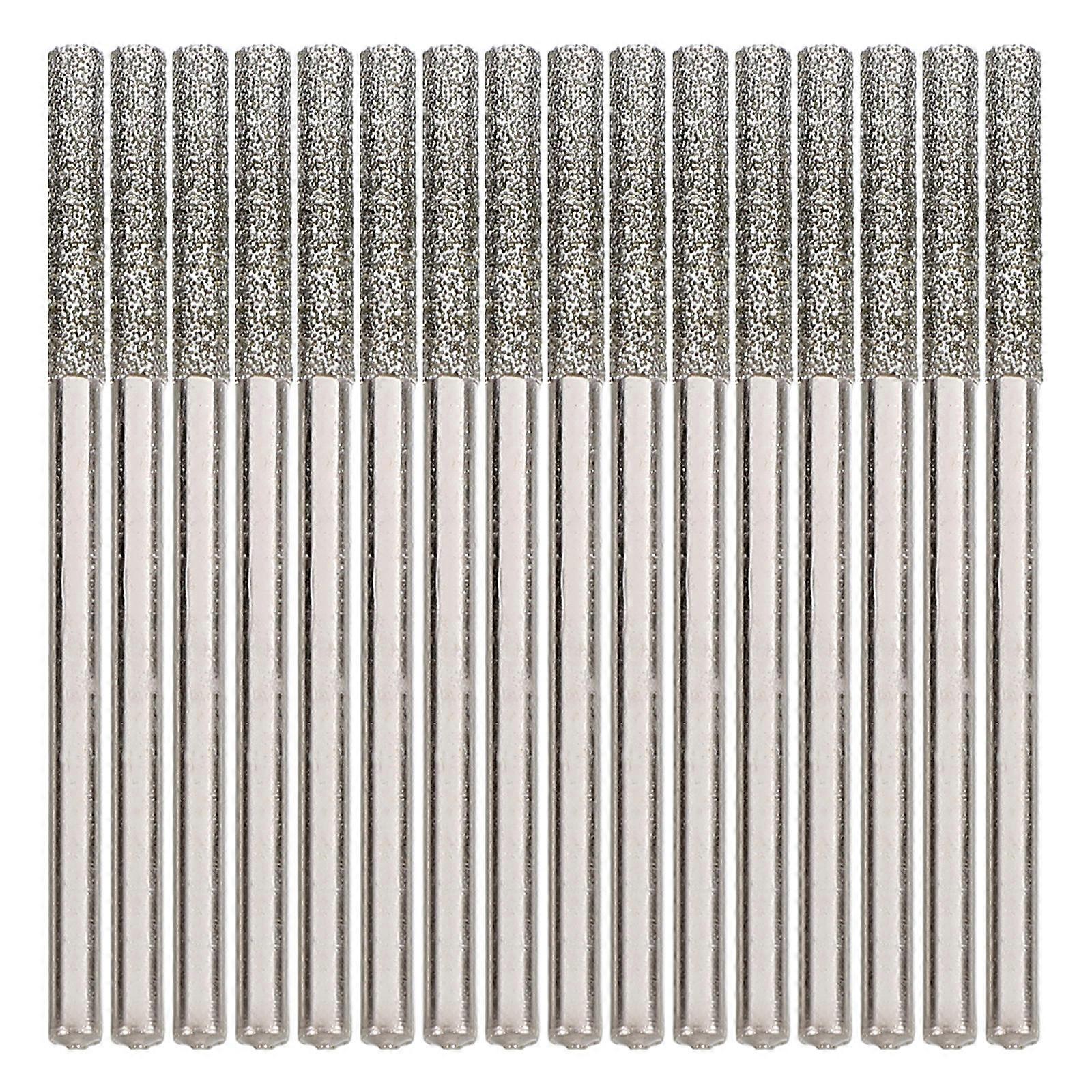 Jade Drill Bits 20Pcs Silver Emery Masonry Drill Bit for Effortless Installation and Replacement