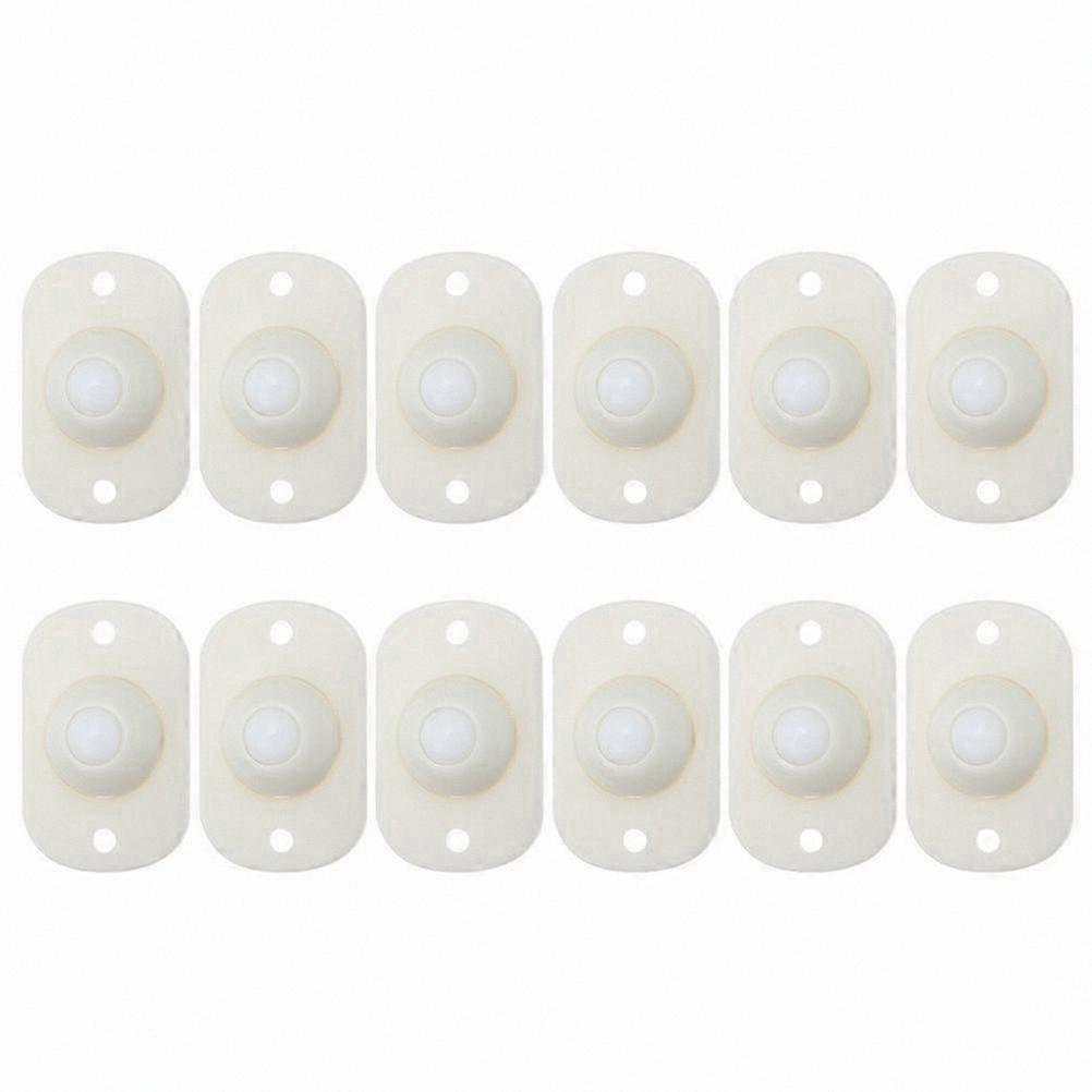 12-Pack Durable Mini Casters with Adhesive Base for Home Use