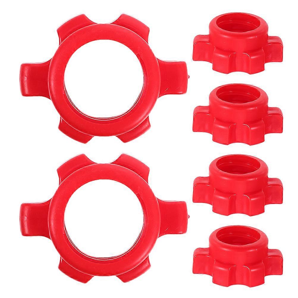 6pcs Dumbbell Nuts for Barbell, Plastic Screws for Weight Lifting, Home Gym Equipment Secure Fastening, Easy Installation Fitness Accessories