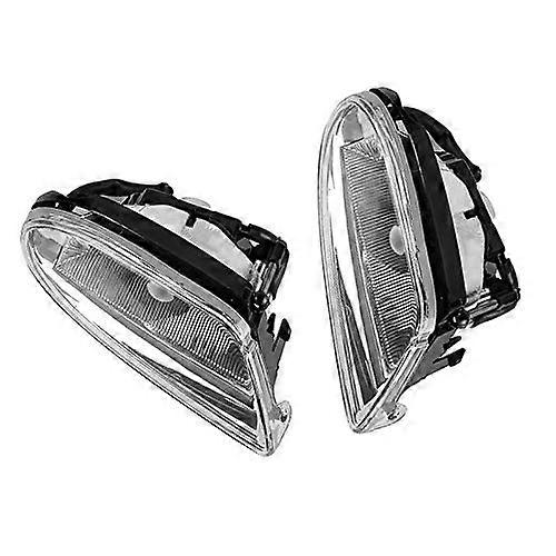 Headlight Driving Lamp 2-Piece Plastic For Mercedes W163 ML Series Easy Install OE Replacement Compatible With W163
