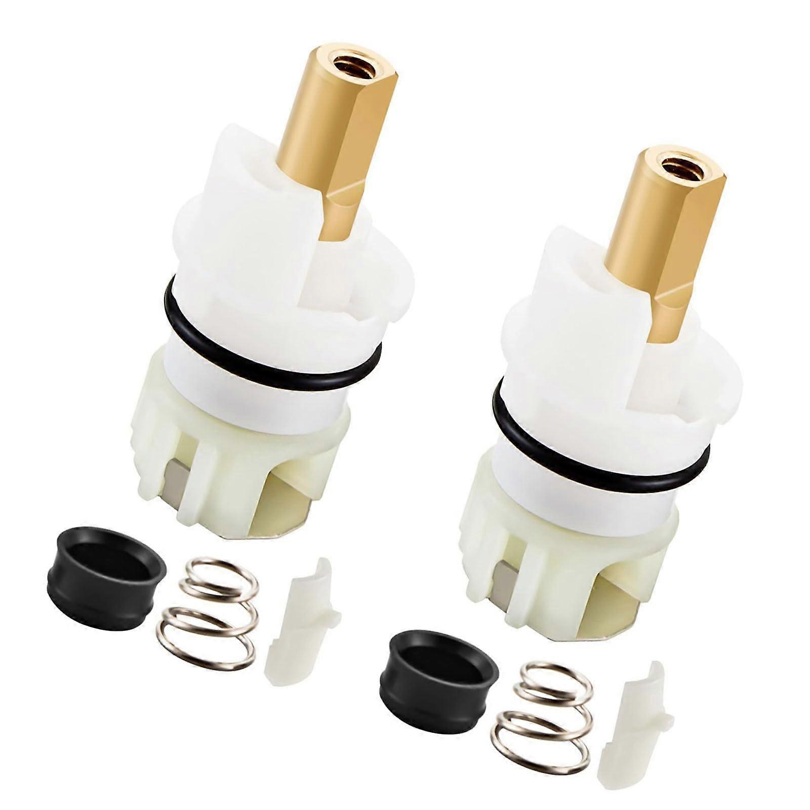 Faucet stem assembly replacement stem cartridges with rubber seat and spring easy installation faucet kits durable assembly parts